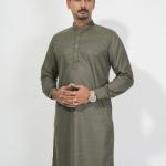 Premium Olive Green Cotton Panjabi