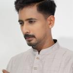 Premium Grey Cotton Panjabi