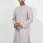 Premium Grey Cotton Panjabi