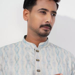 Premium Ethnic Printed Lucknowi Style Panjabi