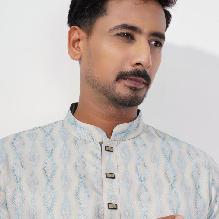 Premium Ethnic Printed Lucknowi Style Panjabi