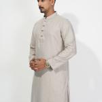 Premium Light Beige Cotton Panjabi