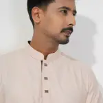 Premium Peach Cotton Panjabi